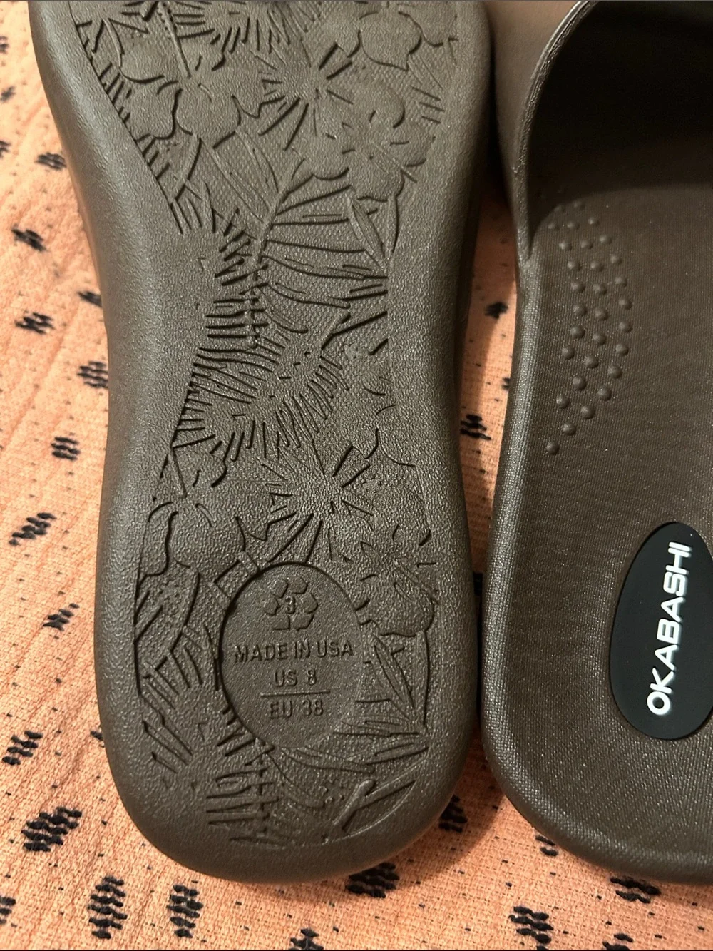 Okabashi Women’s   Brown Slide Sandals